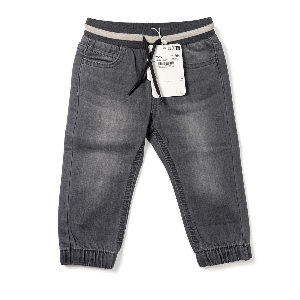 Pantaloni Jogger Neonato Mayoral Grigio Denim 9 Mesi