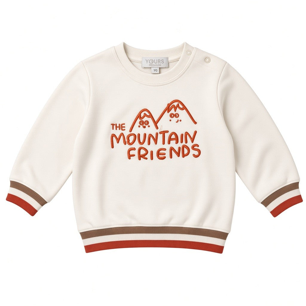 Felpa Neonato Yours by Tandem The Mountain Friends 6-9 Mesi