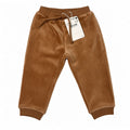 Pantaloni Jogger Neonato Mayoral Toffee in Velluto 6-9 Mesi
