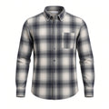 Camicia Bambino Mayoral a Quadri Grigio e Blu 6 Anni
