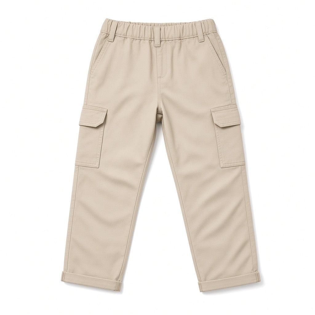 Pantaloni Cargo Neonato Yours by Tandem Bianco 6-9 Mesi
