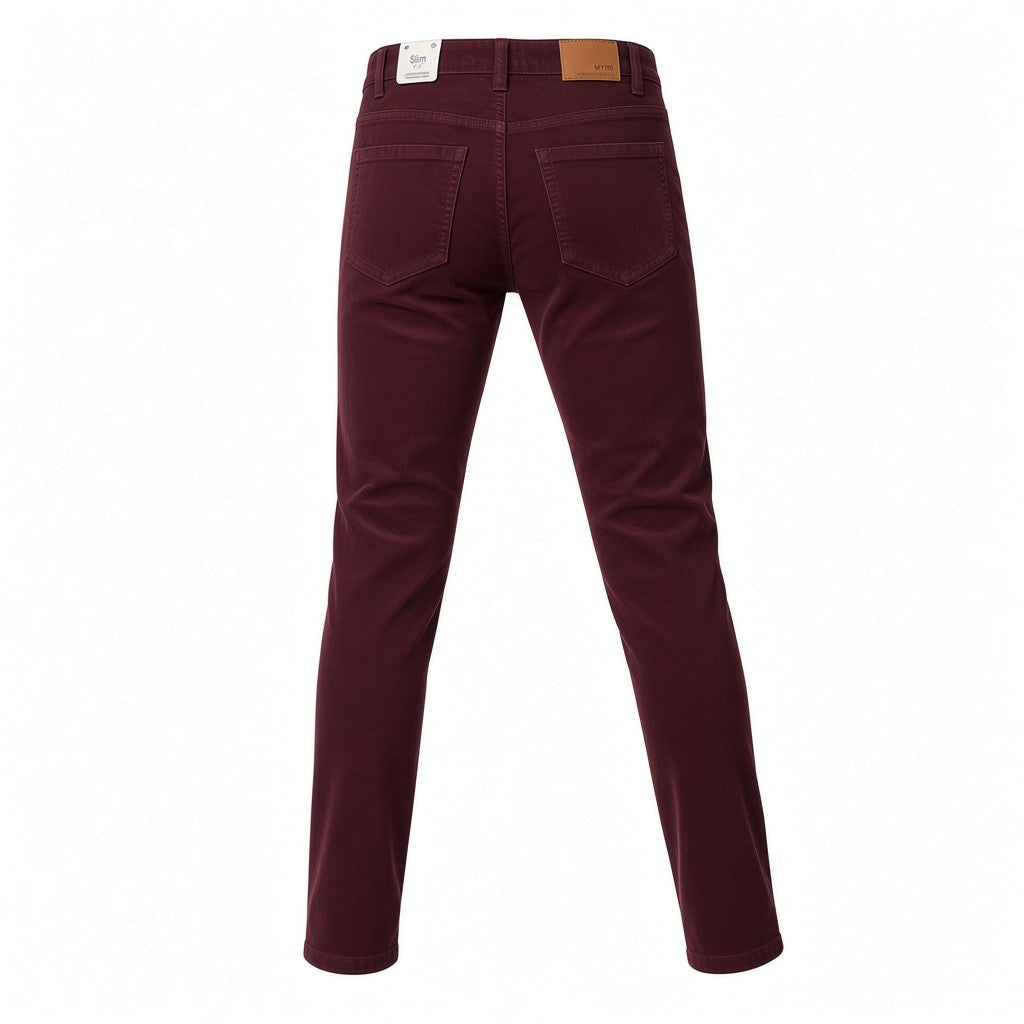Pantaloni Slim Fit Bambino Mayoral Bordeaux in Velluto 6 Anni