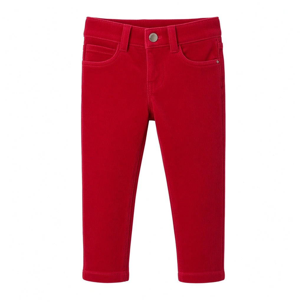 Pantaloni Velluto Bambina Mayoral Basic Rossi 3 Mesi