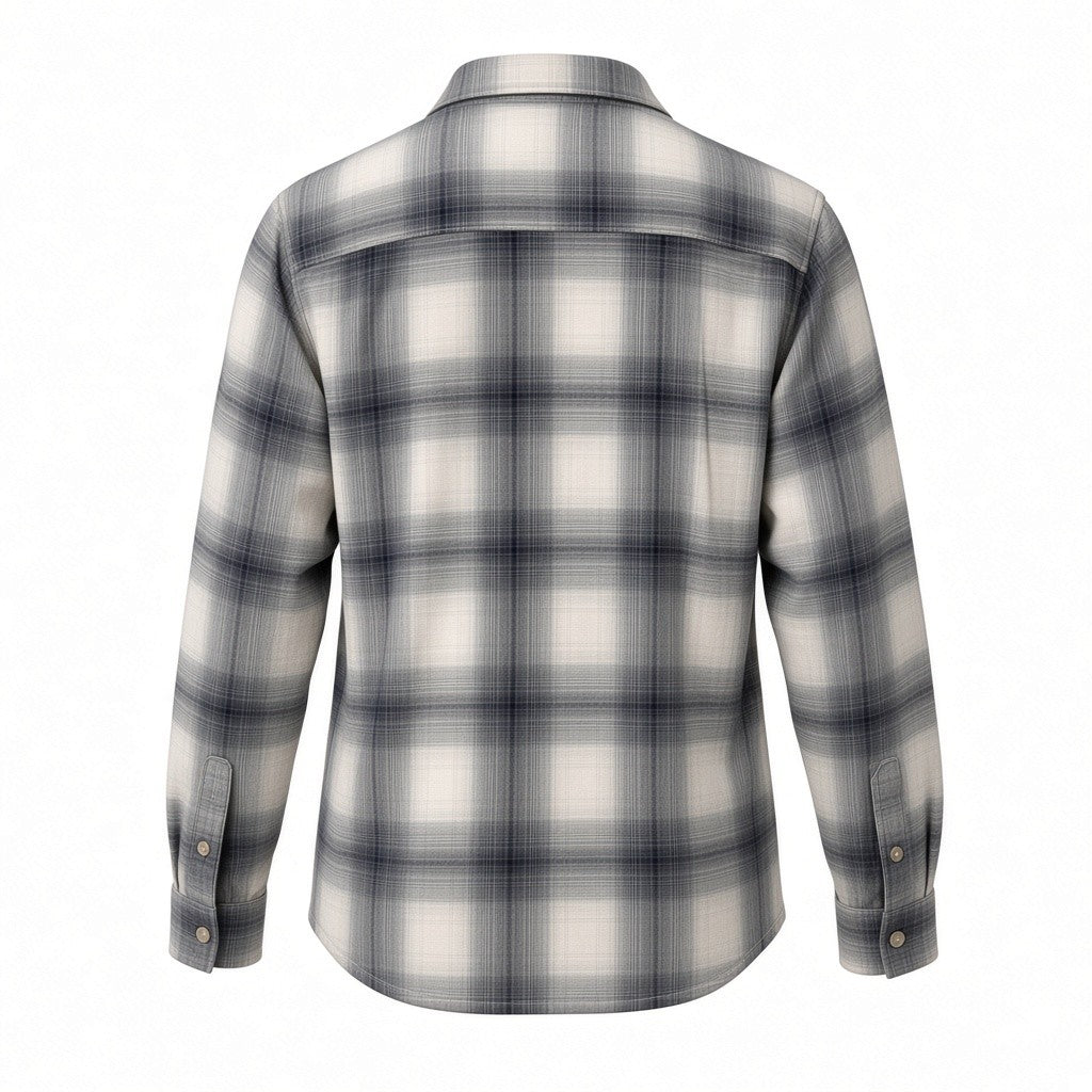 Camicia Bambino Mayoral a Quadri Grigio e Blu 6 Anni