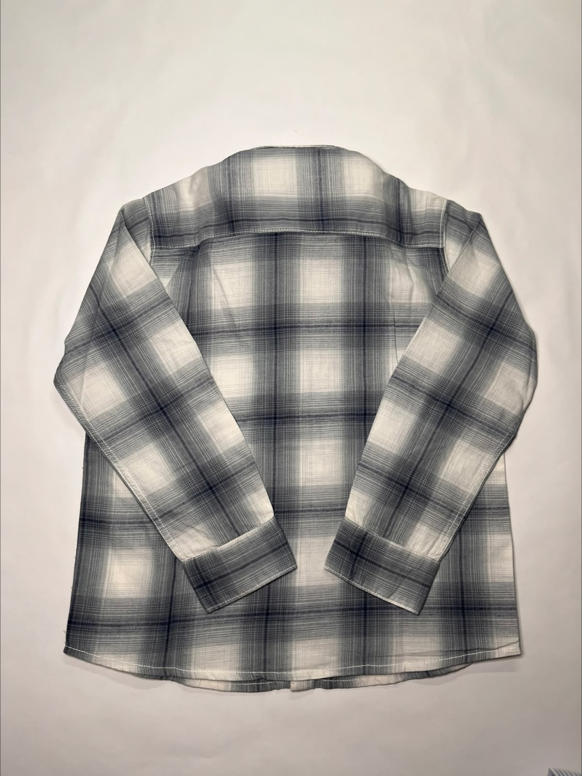 Camicia Bambino Mayoral a Quadri Grigio e Blu 6 Anni