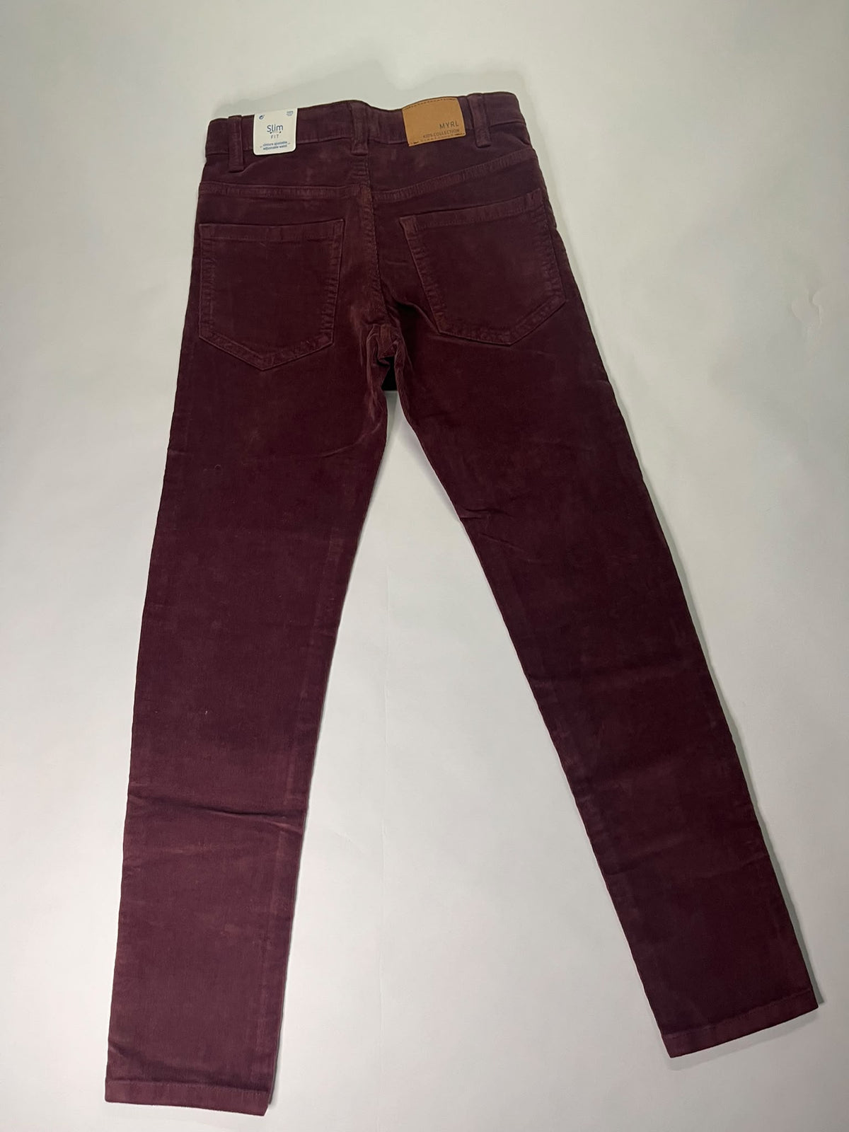 Pantaloni Slim Fit Bambino Mayoral Bordeaux in Velluto 6 Anni