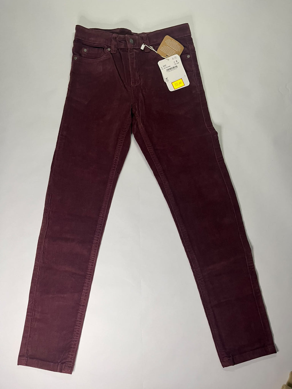 Pantaloni Slim Fit Bambino Mayoral Bordeaux in Velluto 6 Anni