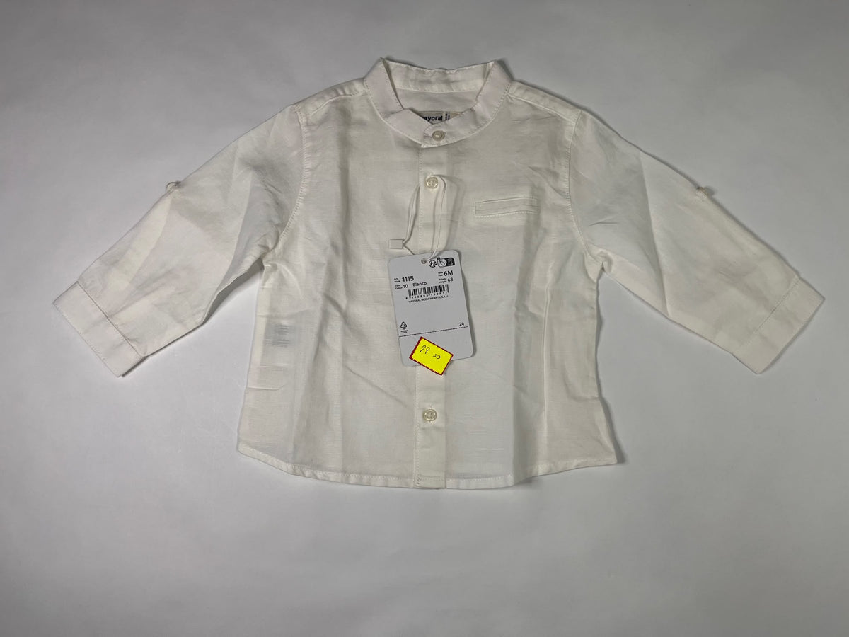 Completo Cerimonia Neonato Mayoral Beige Rigato 3 Pezzi 6 Mesi
