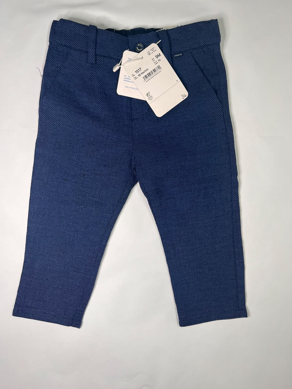 Completo Cerimonia Neonato Mayoral Tailoring Line Blu Marino 3 Pezzi 9 Mesi