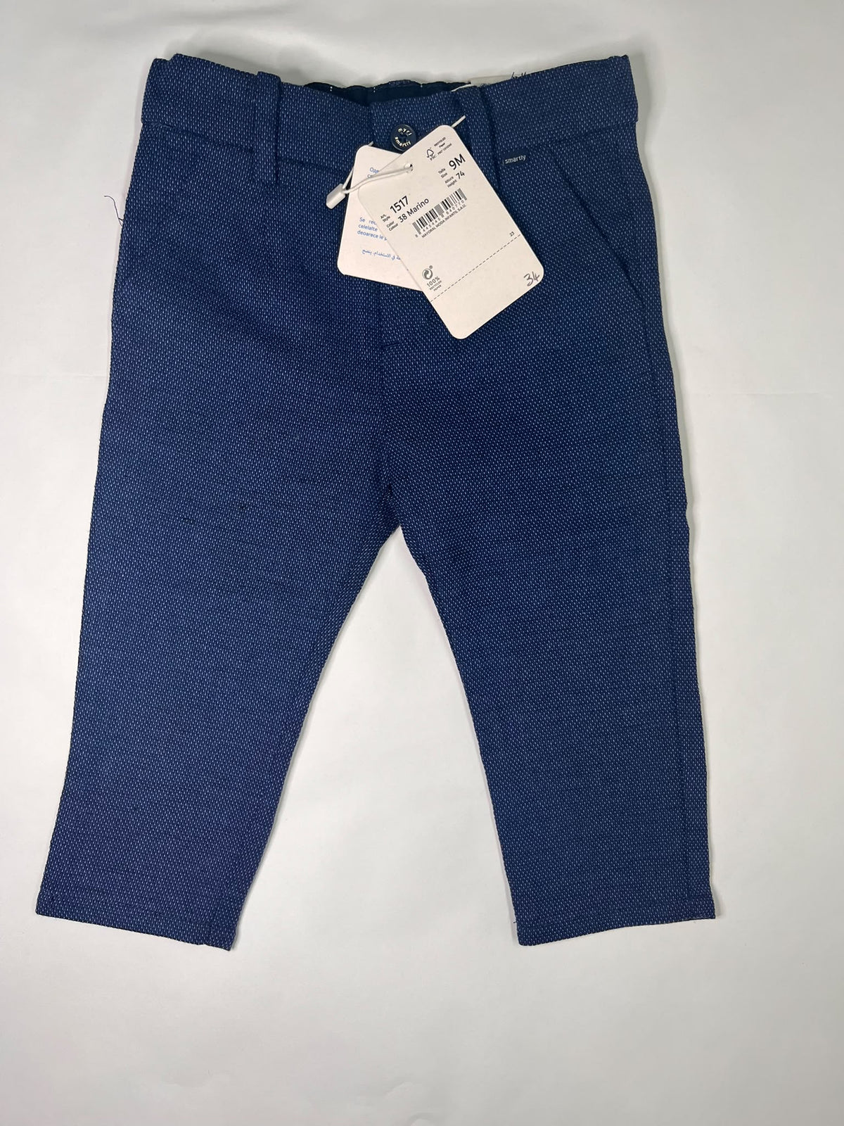 Completo Cerimonia Neonato Mayoral Tailoring Line Blu Marino 3 Pezzi 9 Mesi