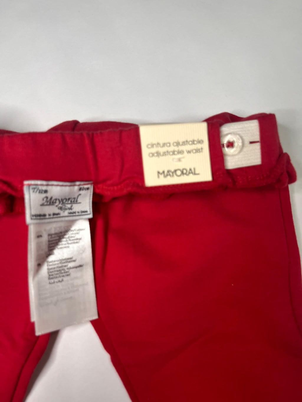 Leggings Bambina Mayoral Rossi 6-9 Mesi
