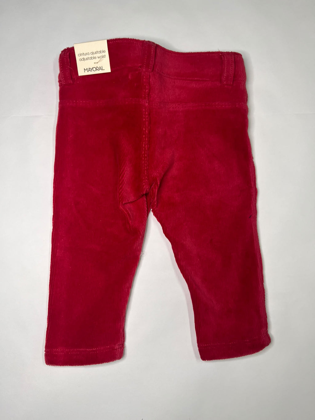 Pantaloni Velluto Bambina Mayoral Basic Rossi 3 Mesi