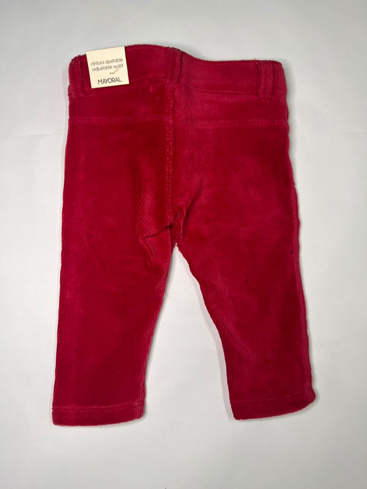 Pantaloni Velluto Bambina Mayoral Basic Rossi 3 Mesi