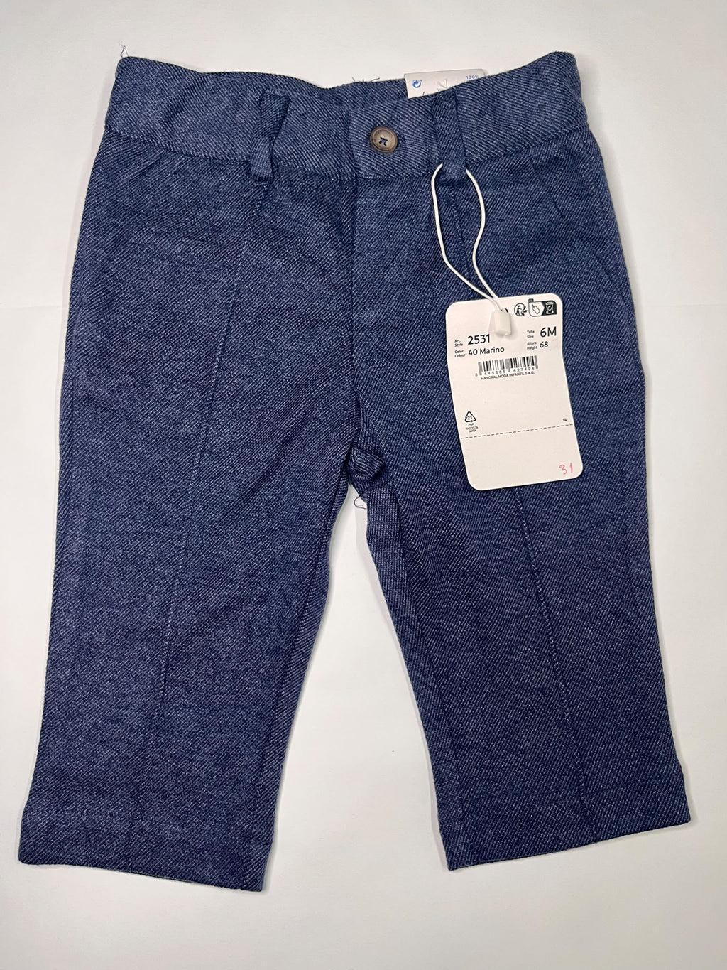 Pantaloni Chino Tailoring Neonato Mayoral Marino 6 Mesi