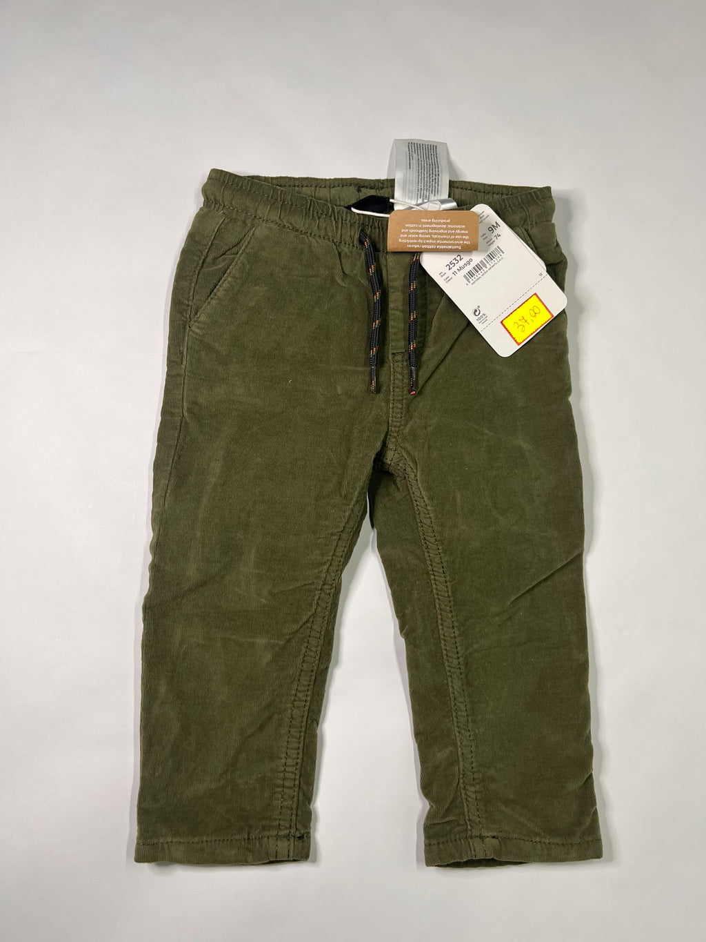 Pantaloni Jogger Neonato Mayoral Musgo Verde 9 Mesi