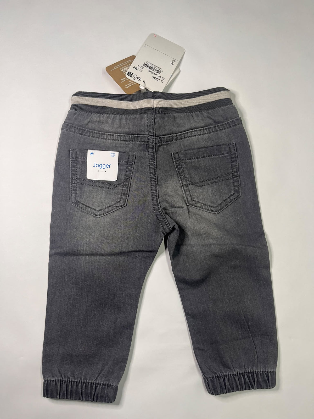 Pantaloni Jogger Neonato Mayoral Grigio Denim 9 Mesi