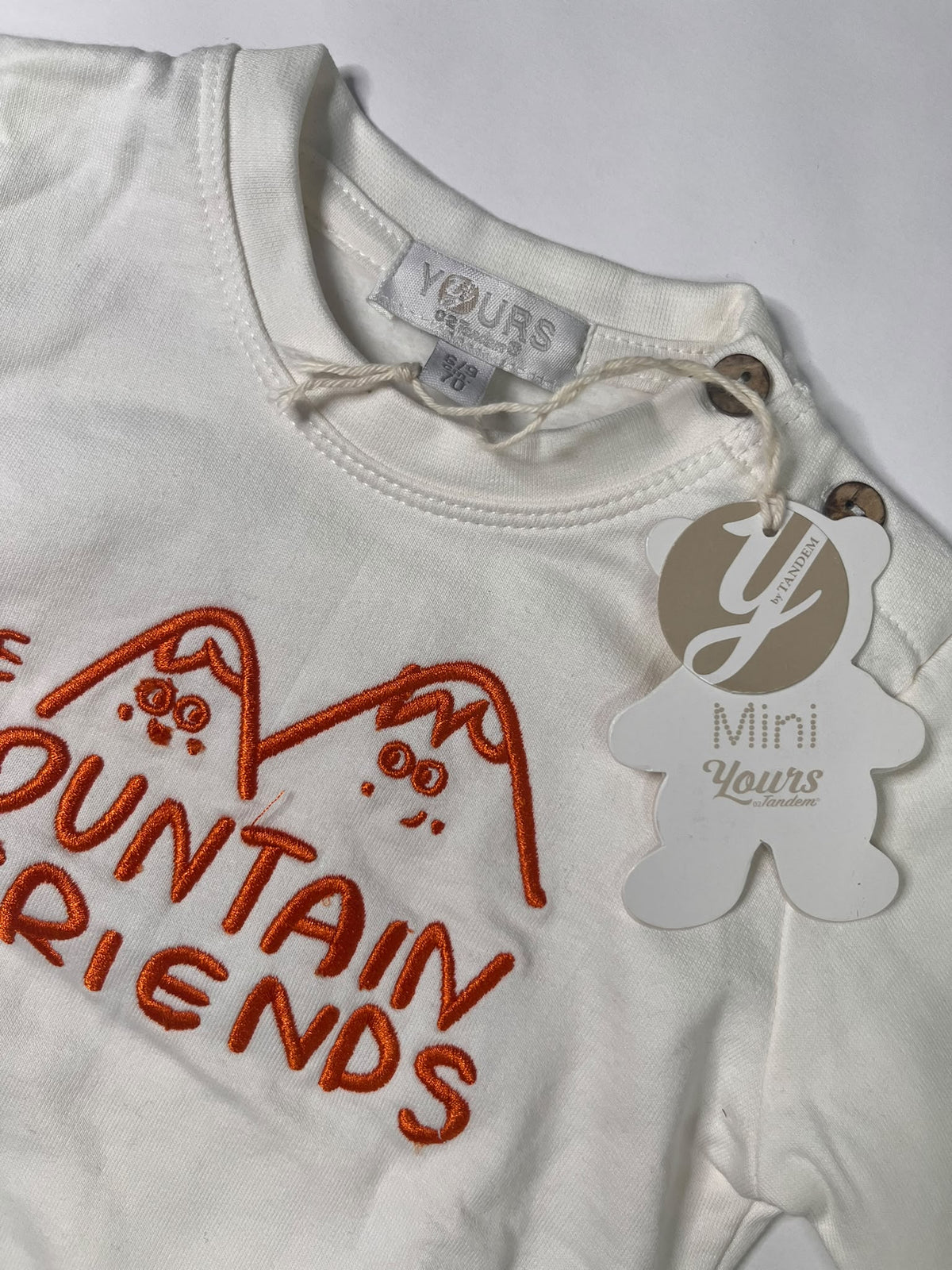 Felpa Neonato Yours by Tandem The Mountain Friends 6-9 Mesi