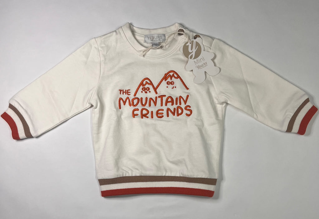 Felpa Neonato Yours by Tandem The Mountain Friends 6-9 Mesi