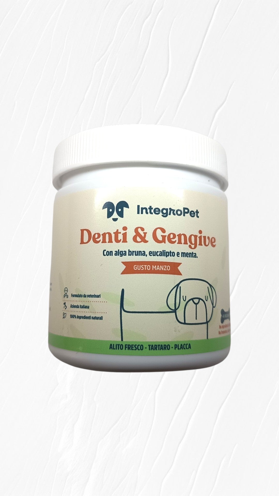 IntegroPet Denti & Gengive per Cani 100g | Alito Fresco, Tartaro e Placca