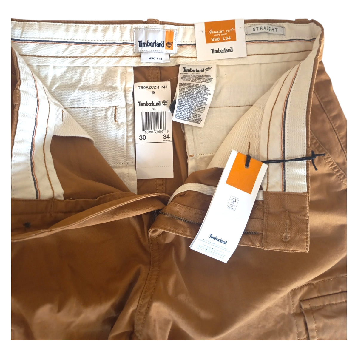 Pantaloni Cargo Timberland Uomo Beige Camel | W30 L34